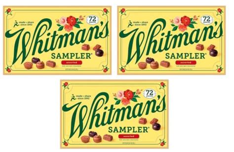 whitman’s sampler|whitman's 72 piece sampler.